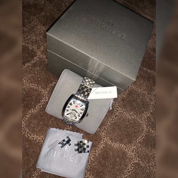 MICHELE Urban Mini Stainless Steel Bracelet Watch main image 6
